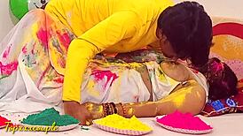 holi ke din sundar vidhwa bhabhi ke saath jabardast chudai ki