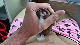 Brazilian Twink Feels Intense Pleasure As Big Cock Cums On Him