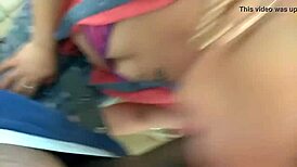 Hey, that puerto rican babe gives a sloppy blowjob to a big black monster cock in the caribbean