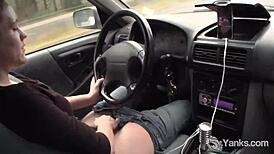 Wow! Yanks Lou Lebonne Cums in Car