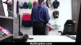 shoplifter lily larimar stealing a expensive necklace from jewelry department - myshopsex