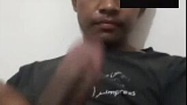 Indian Gay Man Masturbates His Hard Cock In Hardcore Session