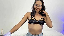 bold lesbian casting with dildo tits and ass