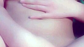 A beautiful teen shows her young pussy