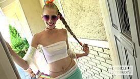 i met this cute skinny babe online for rough anal