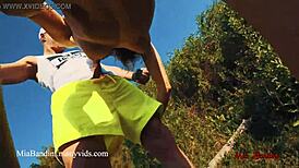 i fuck mia bandini's ass outdoors with cumshot