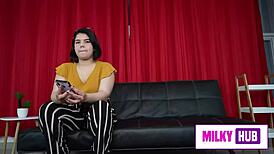 Friends explore curiosity in front of cameras