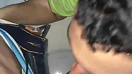 Sexy Muscular Black Bodybuilder Bisexual Hunk Receives Greedy Blowjob