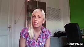 German Step Sister Helps Brother with Handjob Today