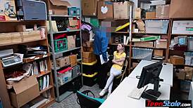 Crying Small Titted Russian Teen Thief Punish Fucked