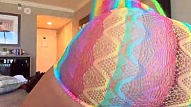 moee baby twerking that huge ass for gibby the clown in cosplay