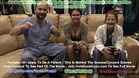 angel santana's 1st gyno exam caught on hidden cam, unbelievable!