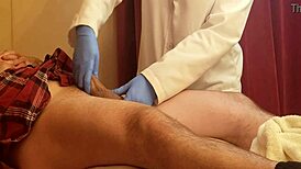 Suggestive Urologist Sessions with Handjob and Massage Roleplay