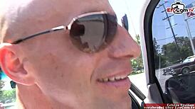 Brunette Slut Picked Up For Big Dick Sofa Casting