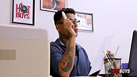 Young hung teen pov fucks boss in hardcore anal assfucking session.