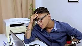 Young hung teen pov fucks boss in hardcore anal assfucking session.