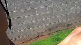 9 months pregnant oiled outdoor belly sex