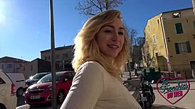 Elisa, Sexy French Agent, Teases with Big Tits in Hot Scene