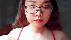 Big tits story unfolds in everyday life