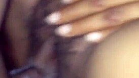 Ebony's monster cock bursts nuts