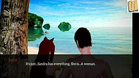 Teen brunette gets bold in family fun