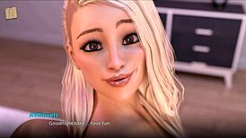 In wvm 203, a sexy petite blonde pops in naked for monster cock action