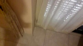 European gay guy jerks off while gasping over socked feet fetish