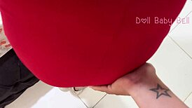 Helping my best friend pick out clothes for her first date.