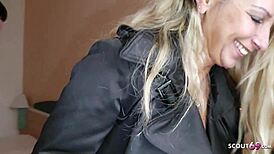 german milf hooks up with young stud in hotel