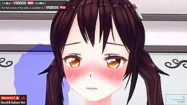 处女动漫女孩第一次内射