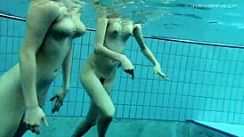 anna netrebko and lada poleshuk get wild underwater as lesbos