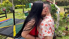 mi vecina can't resist and screws me till I burst