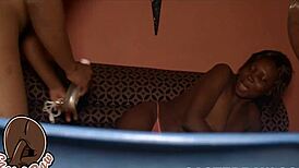 Nigerian Milf Bent Over For Young Stud's Big Cock Doggystyle