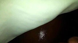 Ebony Wife Takes Monster Cock in Pussy and Blowjob