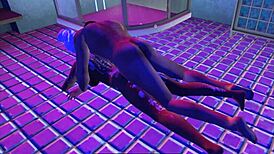 淋浴拖出浴室地板狂干