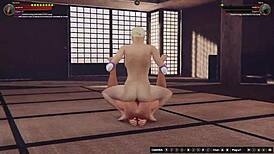 aurora battles terra in naked 3d wrestling fight