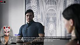 ms denvers - ep 20 anime teacher in torn stockings and short skirt.