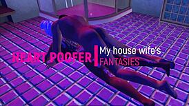 淋浴拖出浴室地板狂干