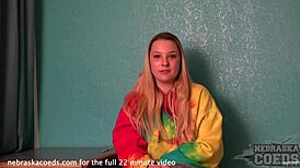 New Model First Time Video - Sarah, Only 19, Shy from Wisconsin Casting.