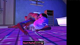 淋浴拖出浴室地板狂干