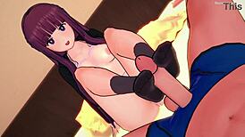 Fern begins a new lesson in 3d cartoon animation with hentai elements