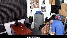 Theystole - Hot Teen Lilly Hall Caught Stealing and Fucked Hard on Black Friday in Shop Garage