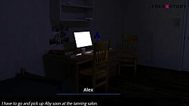 dreams of desire - aby's hot blowjob to alex in car