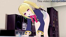 ai hoshino and ruby hoshino intense sex in oshi no ko hentai 😈💦