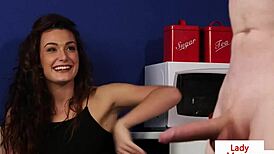 Cute Babe Spreads Legs for Jerking Help Now!