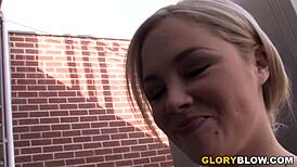 Katie Kox Hunts Big Black Cock at Gloryhole for Interracial Action