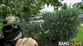 Eliana Rose Low Key Freak Hops On The Bus