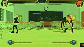 Horny Gaming Hentai Fighter Battles