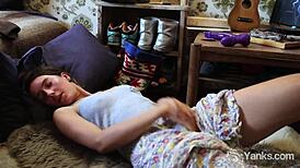 In this high-def solo video, the hairy amateur yanks his penis until he reaches a powerful climax.