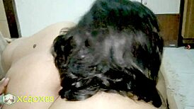 Wife bent over for doggystyle fucking and handjob blowjob